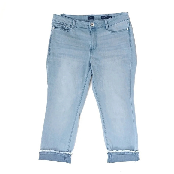 J. Jill Authentic Fit Cropped Jeans Soft Girl Coastal Grandma - Picture 1 of 7